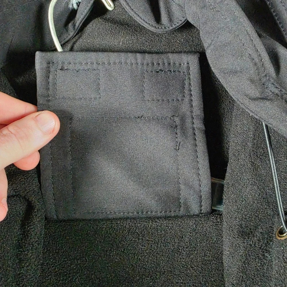 Free Soldier Tactical Softshell Jacket Mens Medium Black‎ Fleece Lined Hooded